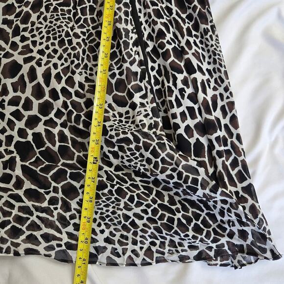 Hale Bob Wrap Dress Small Mob Wife Flowy Animal Print Dark Romantic Grunge - Picture 12 of 12